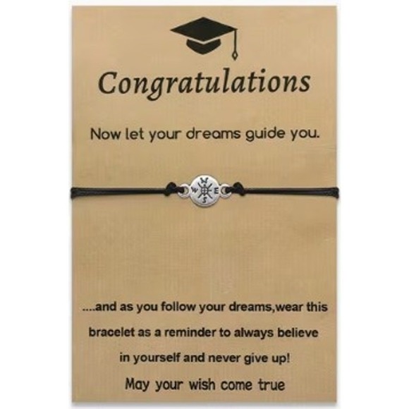 Jewelry - Him / Her Graduation Bracelets & Keychains Graduation Gifts - Wish Bracelet